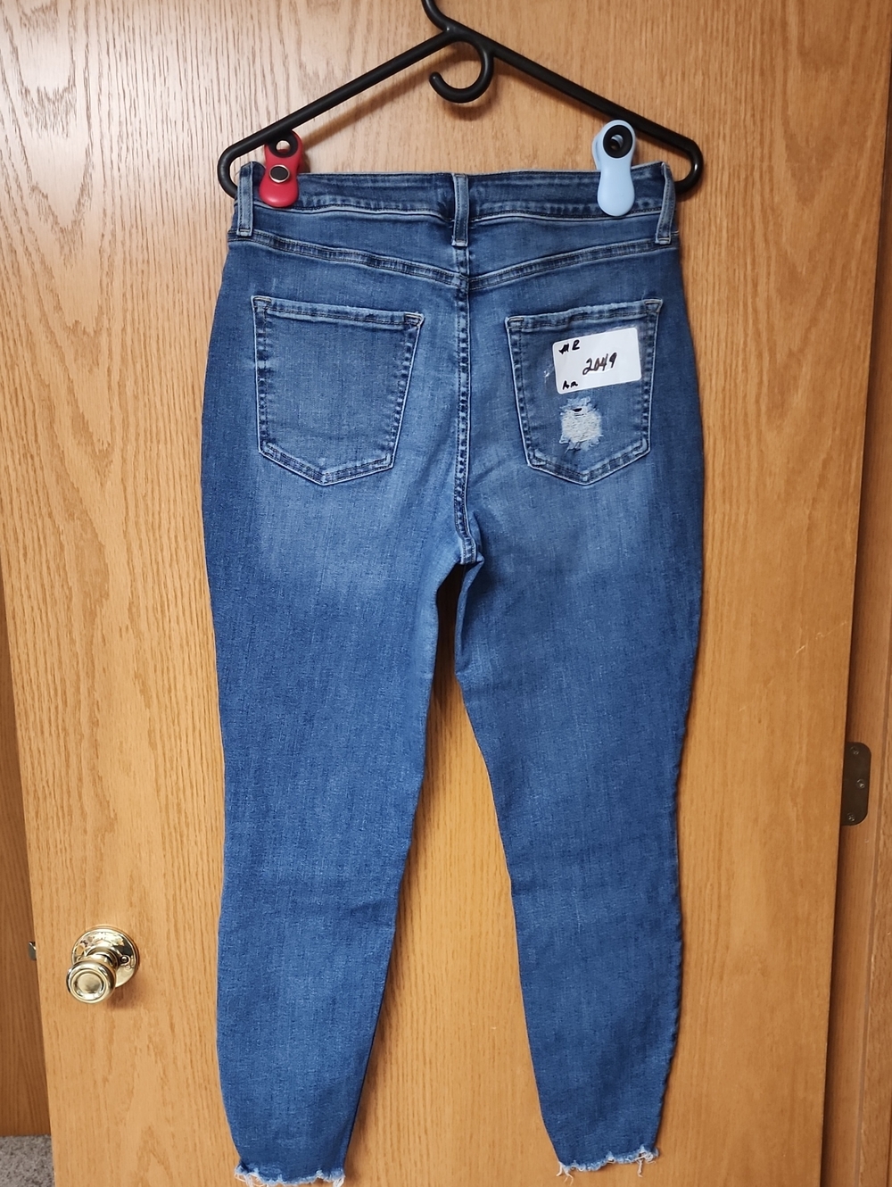 M jeans Maurices Women's Blue High-Rise Skinny Jeans MR number 2049
